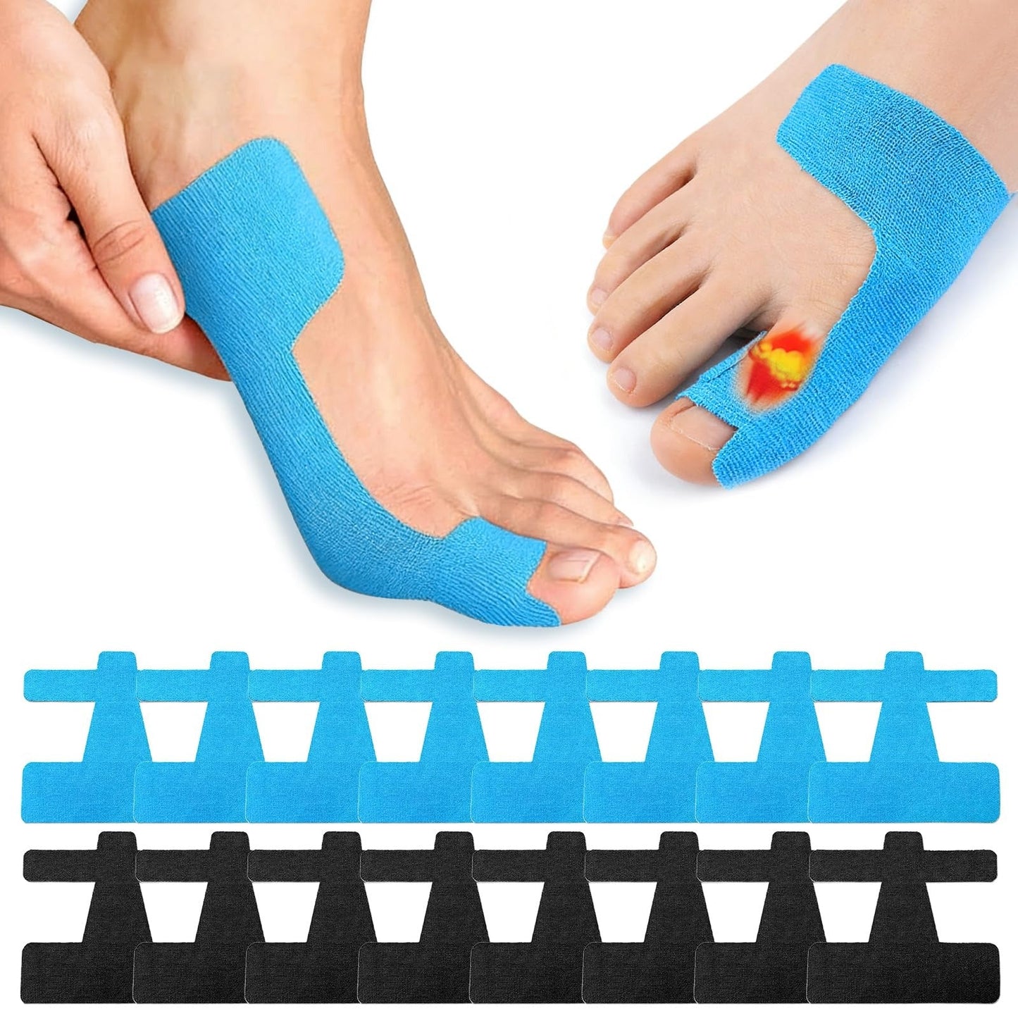 ComfortToe™ - Comfortable Toe Support Tape for Natural Alignment and All-Day Comfort